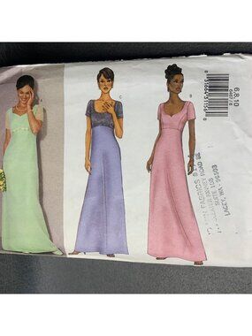 Butterick Misses Dress Sewing Pattern Size 6 8 10 6467 - Uncut